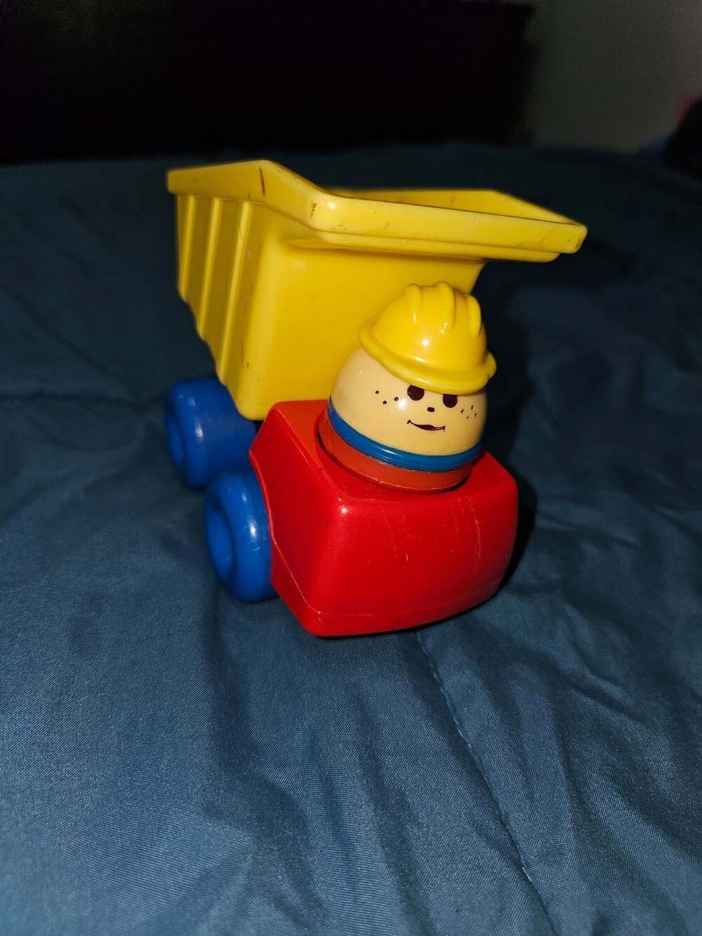 Vintage Little Tikes Toddle Tots Dump Truck with Construction Worker